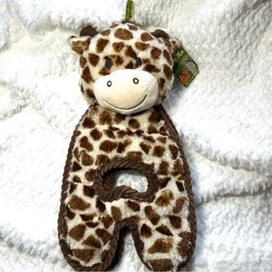 NWT Uber Zoo K9 Tuff On The Inside Plush Giraffe Dog Toy